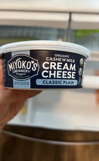 Miyoko'S Creamery Organic Classic Plain Cashew Milk Cream Cheese