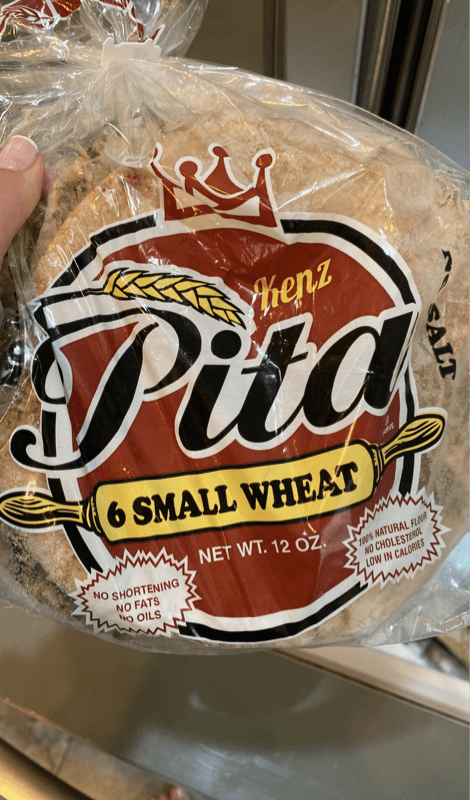 Kenz No Salt 6 Small Whole Wheat Pita