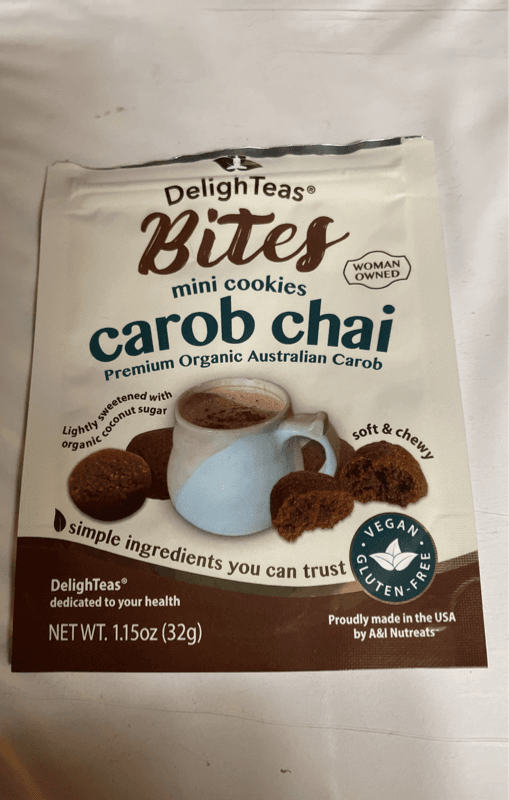 Delighteas Bites Mini Cookies Carob Chai
