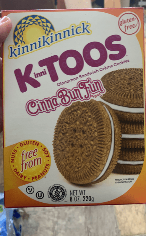 Kinnikinnick Kinnitoos Cinnabunfun Sandwich Creme Cookies