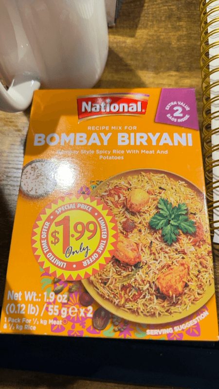 National Foods Bombay Biryani Recipe Mix