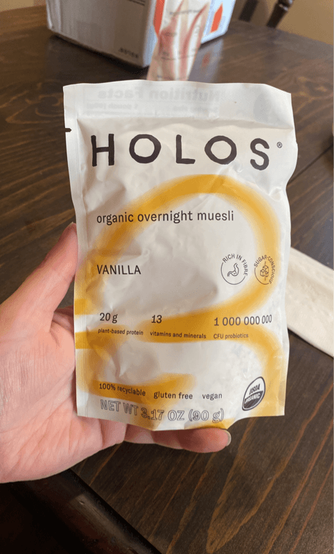 Holos Vanilla Organic Overnight Muesli