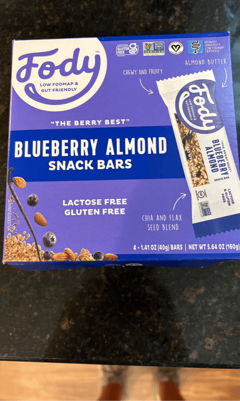 Fody Blueberry Almond Snack Bars