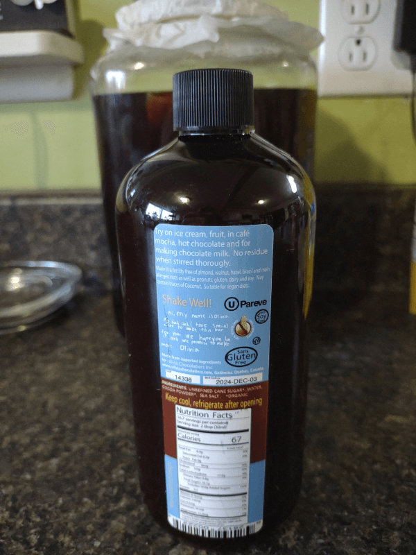 Olivia Chocolat 4 Ingredient Chocolate Syrup