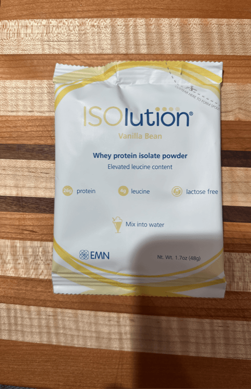 Isolution Whey Protein Isolate Powder Vanilla Bean