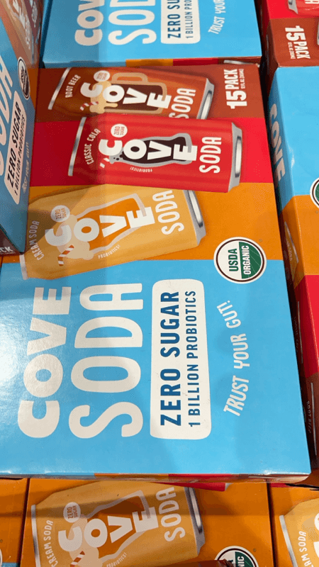 Cove Soda Zero Sugar (Cream Soda, Classic Cola, Root Beer