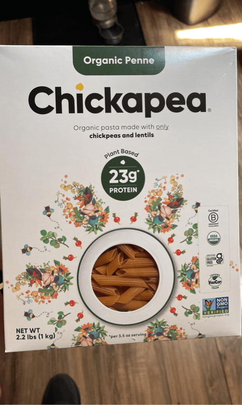 Chickapea Organic Penne Chickpeas And Lentils Pasta