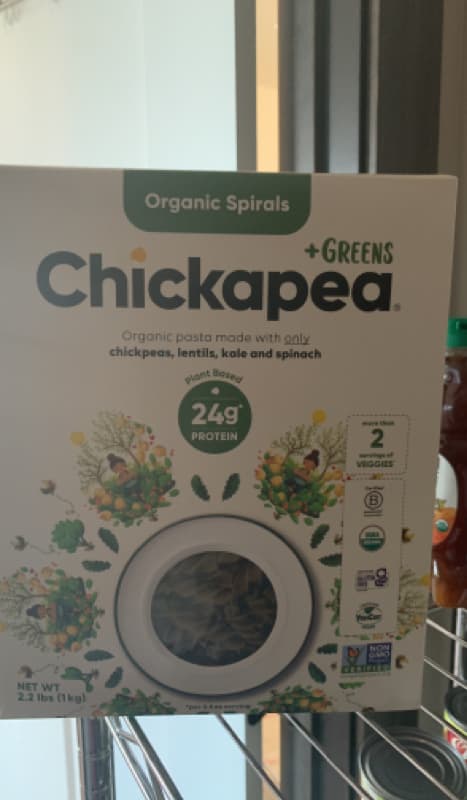Chickapea Organic Spirals Pasta + Greens
