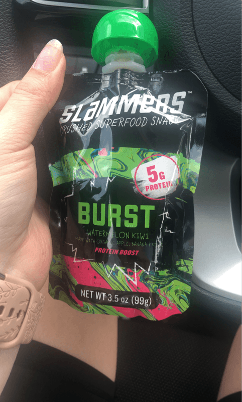 Slammers Crushed Superfood Snack Burst Watermelon Kiwi Protein Boost