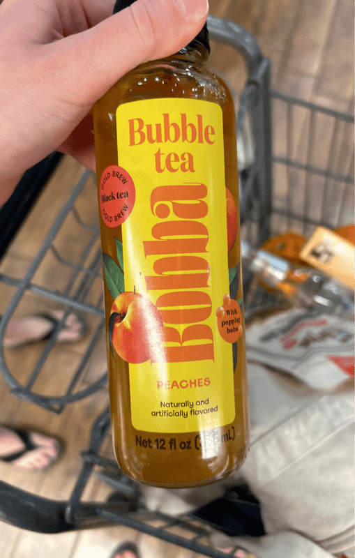 Bubble Tea Bobba Peaches