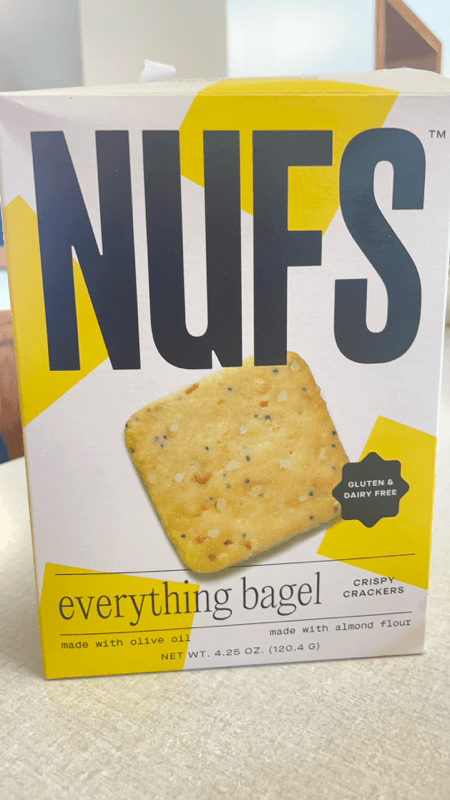 Nufs Everything Bagel Crispy Crackers