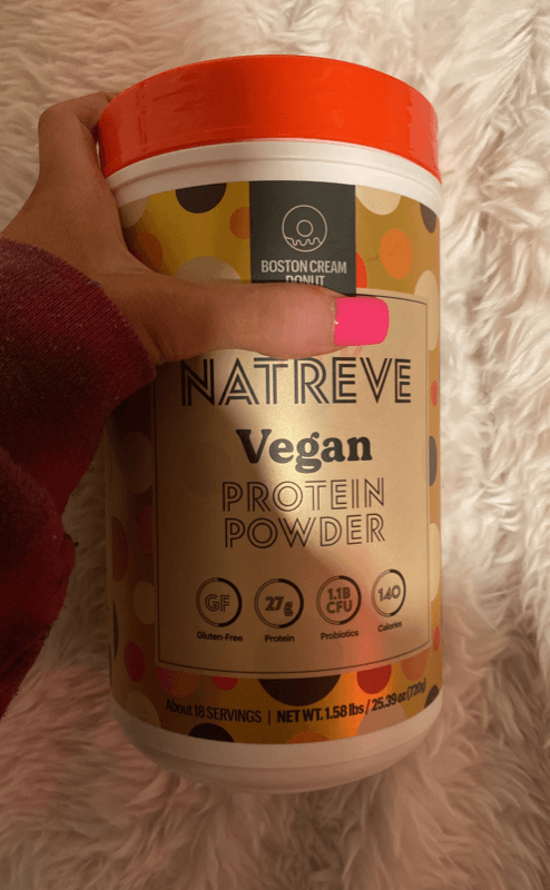 Natreve Boston Cream Donut Vegan Protein Powder