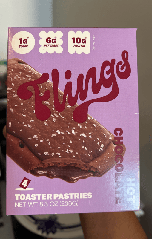 Flings Hot Chocolate Toaster Pastries