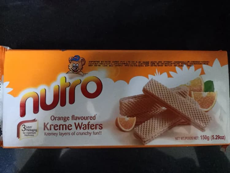 Nutro Orange Flavoured Kreme Wafers