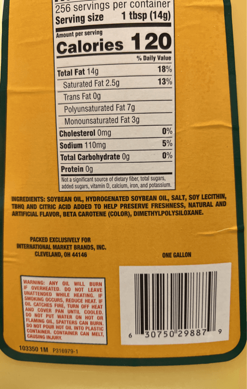 Country Sun Butter Flavored Cooking Oil