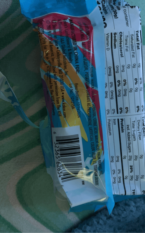 Icee Giant Gummy Blue Raspberry
