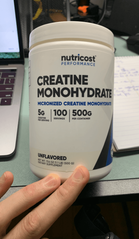 Nutricost Performance Unflavored Creatine Monohydrate