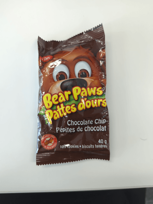 Dare Bear Paws Chocolate Chip Soft Cookies