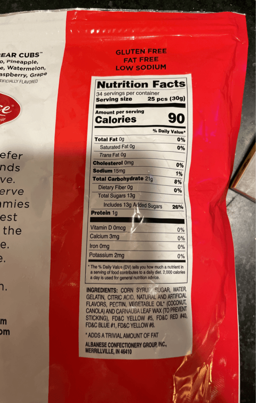 Albanese World'S Best 12 Flavor Gummi Bears Cubes