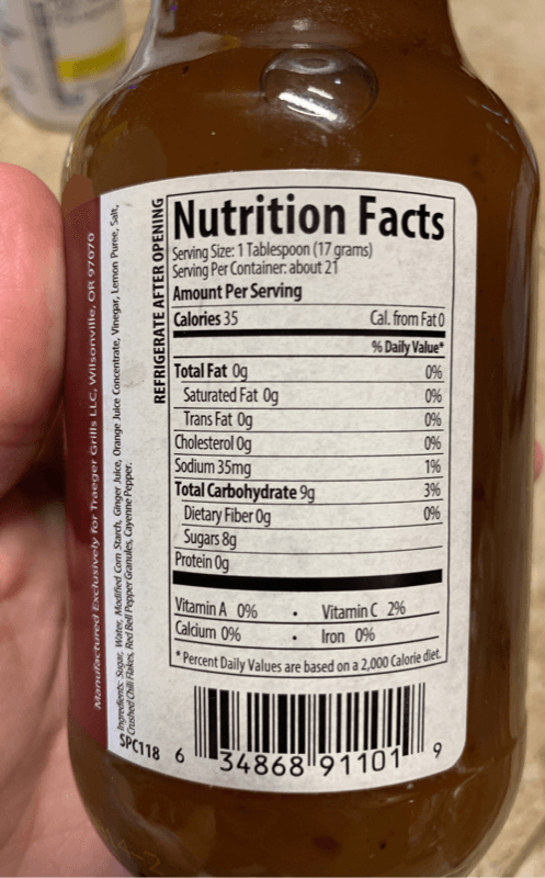Traeger Mandarin Glaze Barbecue Sauce