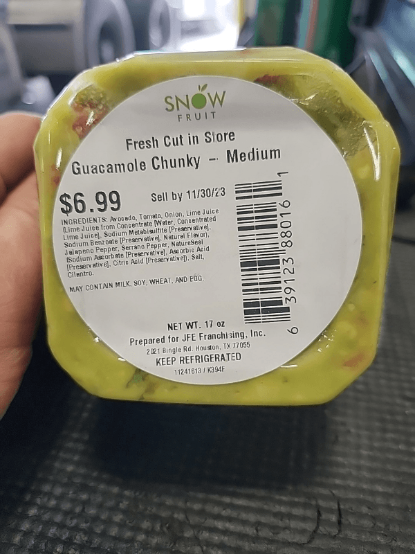 Snow Fruit Guacamole Chunky - Medium