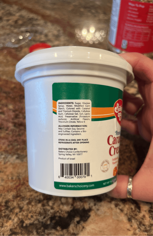 Baker'S Choice Parve Caramel Cream