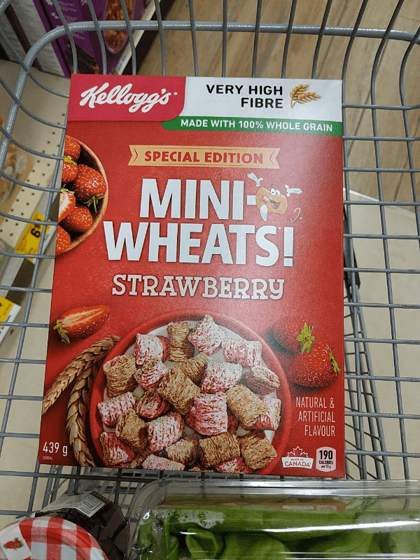 Kellogg'S Mini-Wheats! Strawberry Cereal
