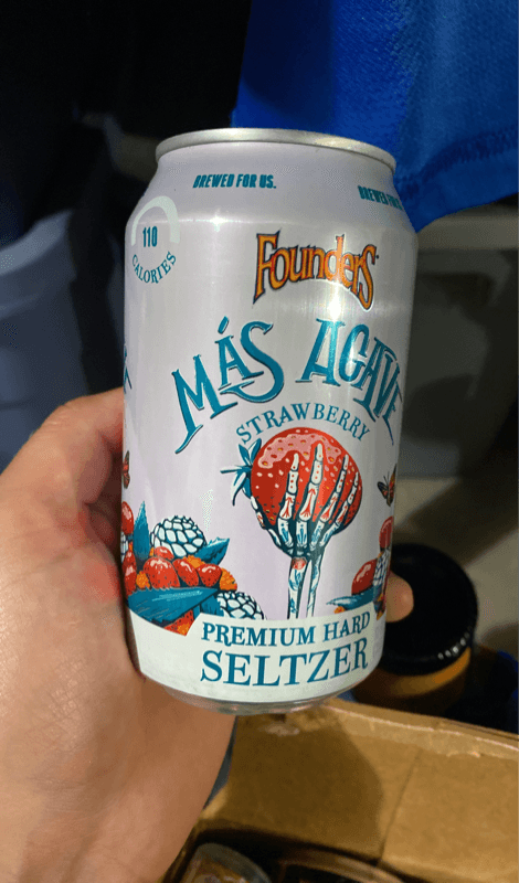 Founders Mas Agave Strawberry Premium Hard Seltzer
