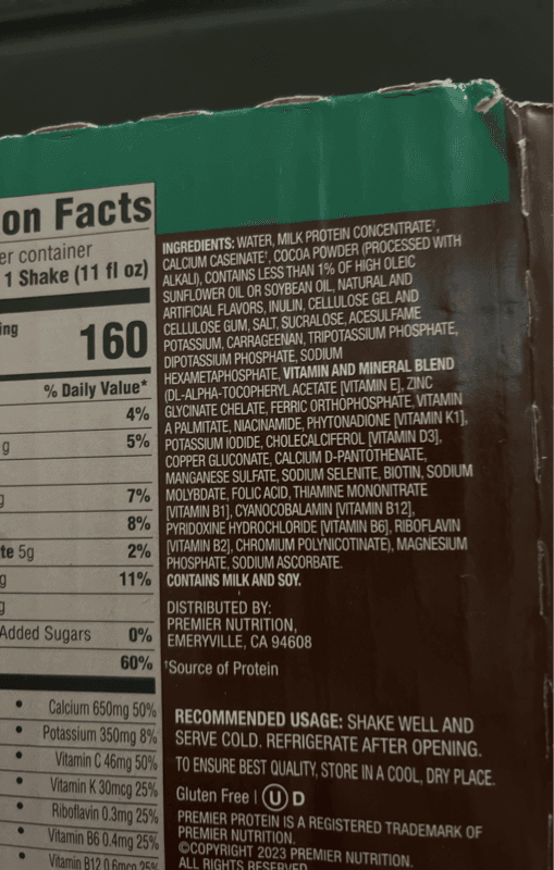 Premier Protein Limited Edition Winter Mint Chocolate High Protein Shake