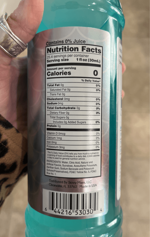 Jordan'S Skinny Syrups Mermaid Tropical Citrus Flavor Burst
