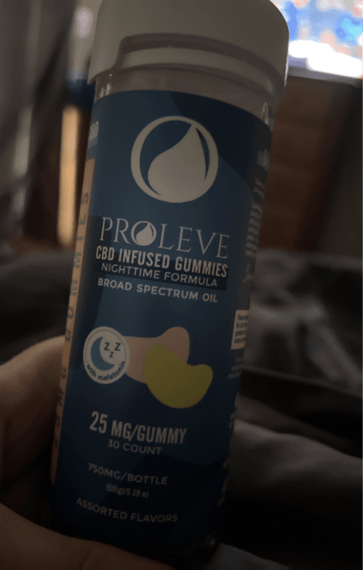 Proleve Cbd Infused Gummies Nighttime Formula Broad Spectrum Oil
