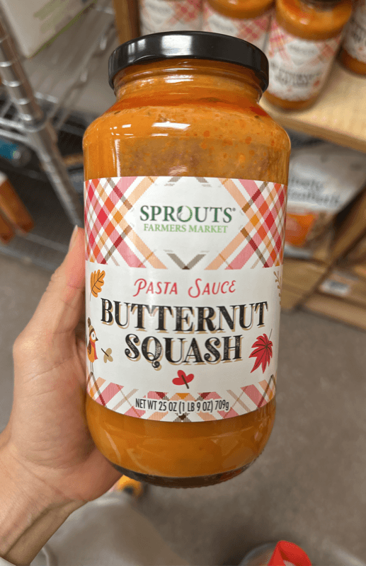 Sprouts Farmers Market Butternut Squash Pasta Sauce