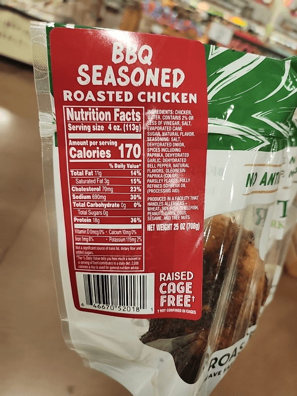 Sprouts Farmers Market Bbq Seasoned Roasted Chicken