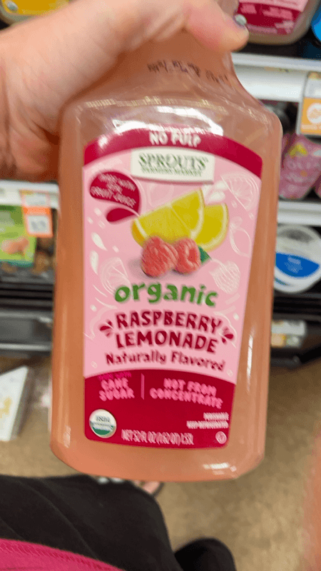 Sprouts Farmers Market Organic Raspberry Lemonade