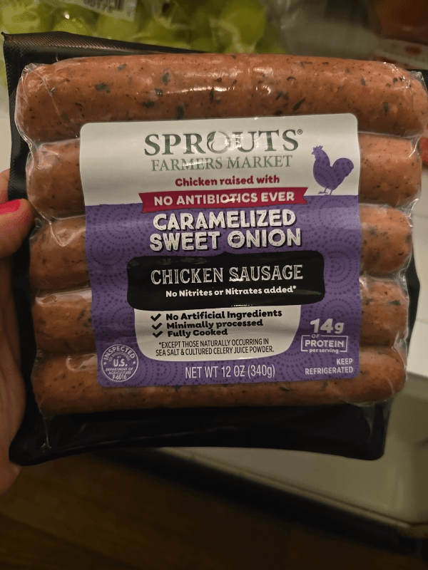 Sprouts Farmers Market Caramelized Sweet Onion Chicken Sausage