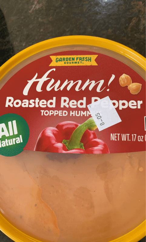 Garden Fresh Gourmet Humm! Roasted Red Pepper Topped Hummus