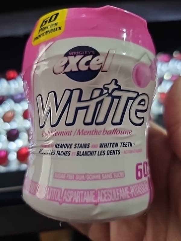 Excel White Bubblemint Sugar-Free Gum