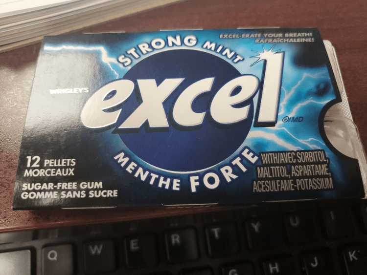 Excel Strong Mint Sugar-Free Gum