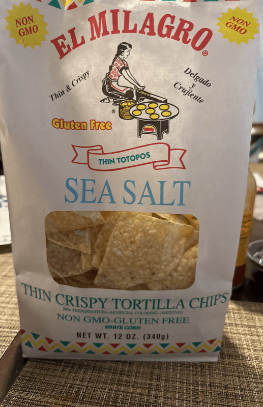 El Milagro Sea Salt Thin Crispy Tortilla Chips