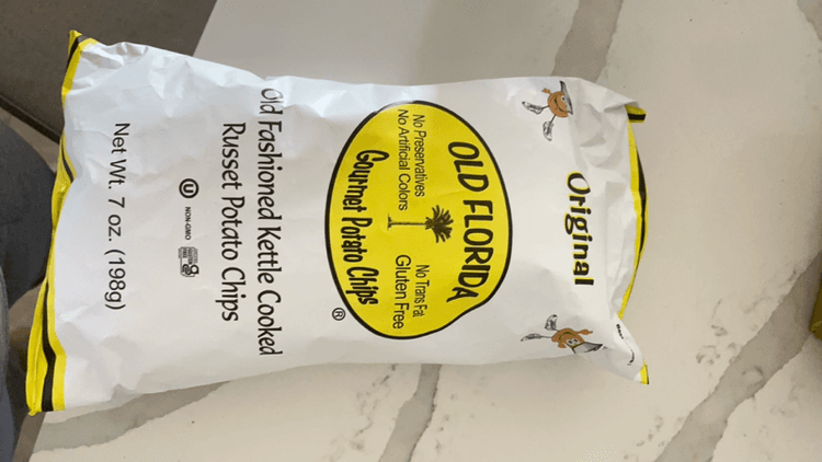 Old Florida Original Gourmet Potato Chips Old Fashioned Kettle Cooked Russet Potato Chips