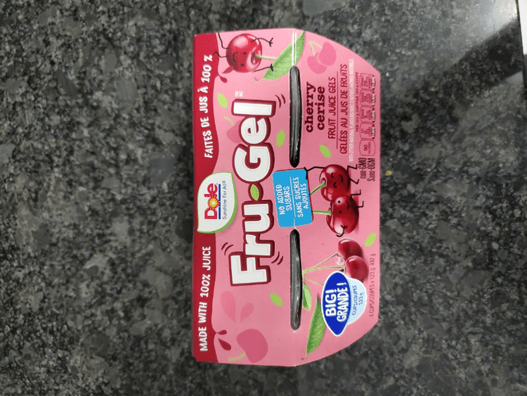 Dole Fru-Gel Cherry Fruit Juice Gels