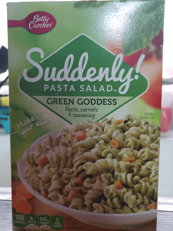 Betty Crocker Suddenly! Pasta Salad Green Goddess