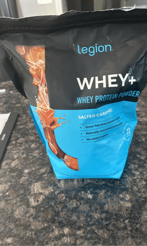 Legion Whey+ Whey Protein Powder Salted Caramel Dietary Supplement