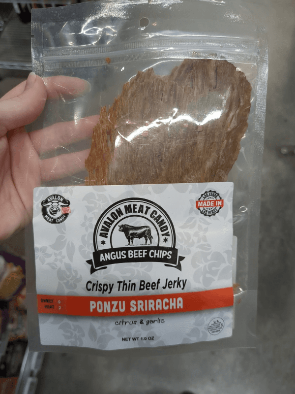 Avalon Meat Candy Crispy Thin Beef Jerky Ponzu Sriracha