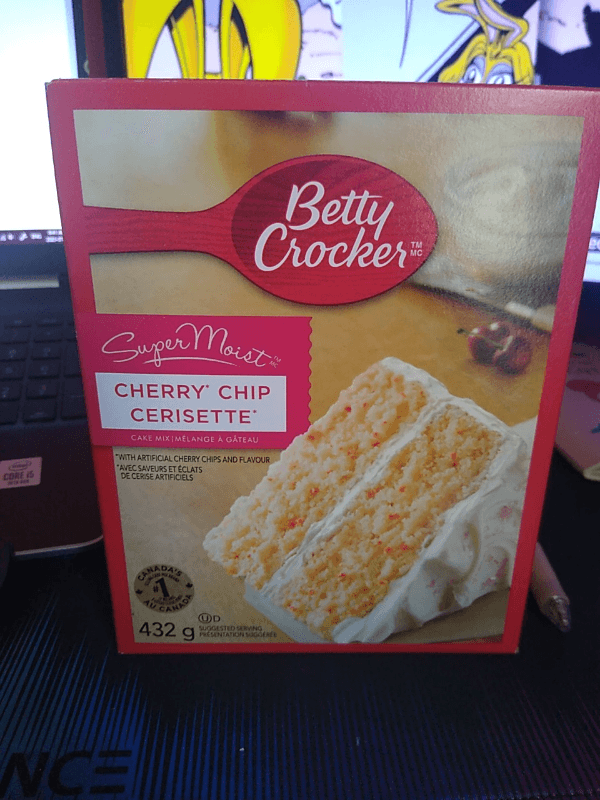 Betty Crocker Super Moist Cherry Chip Cake Mix