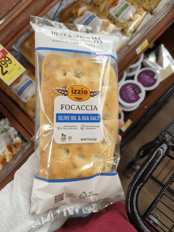 Izzio Artisan Bakery Olive Oil & Sea Salt Focaccia