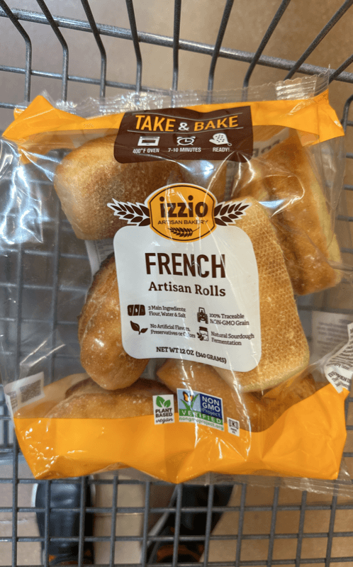 Izzio Artisan Bakery Take & Bake French Artisan Rolls