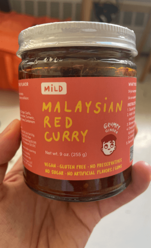 Grumpy Ginger Mild Malaysian Red Curry