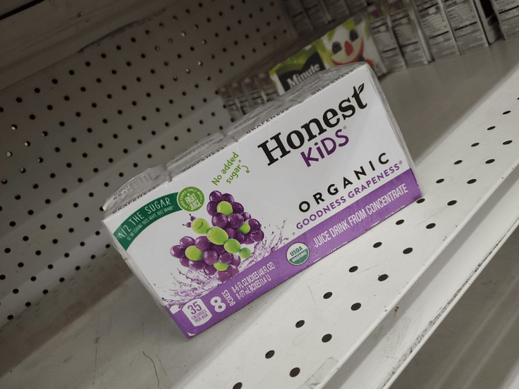 Honest Kids Organic Goodness Grapeness Juice Drink From Concentrate