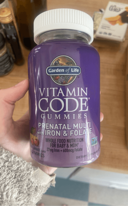 Garden Of Life Vitamin Code Gummies Prenatal Multi With Iron & Folate Cherry Lemonade